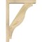 Ekena Millwork Funston Block Rough Sawn Bracket w/ Offset Brace, Douglas Fir, 4"W x 20"D x 28"H BKT0402X20X28FST05RDF - alternate 4